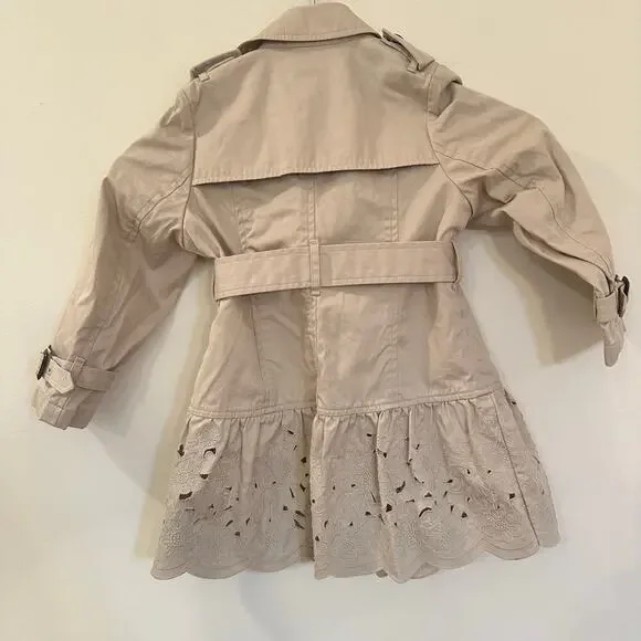 Aquascutum Junior Trench Coat sz 4/5 - Picture 6 of 13